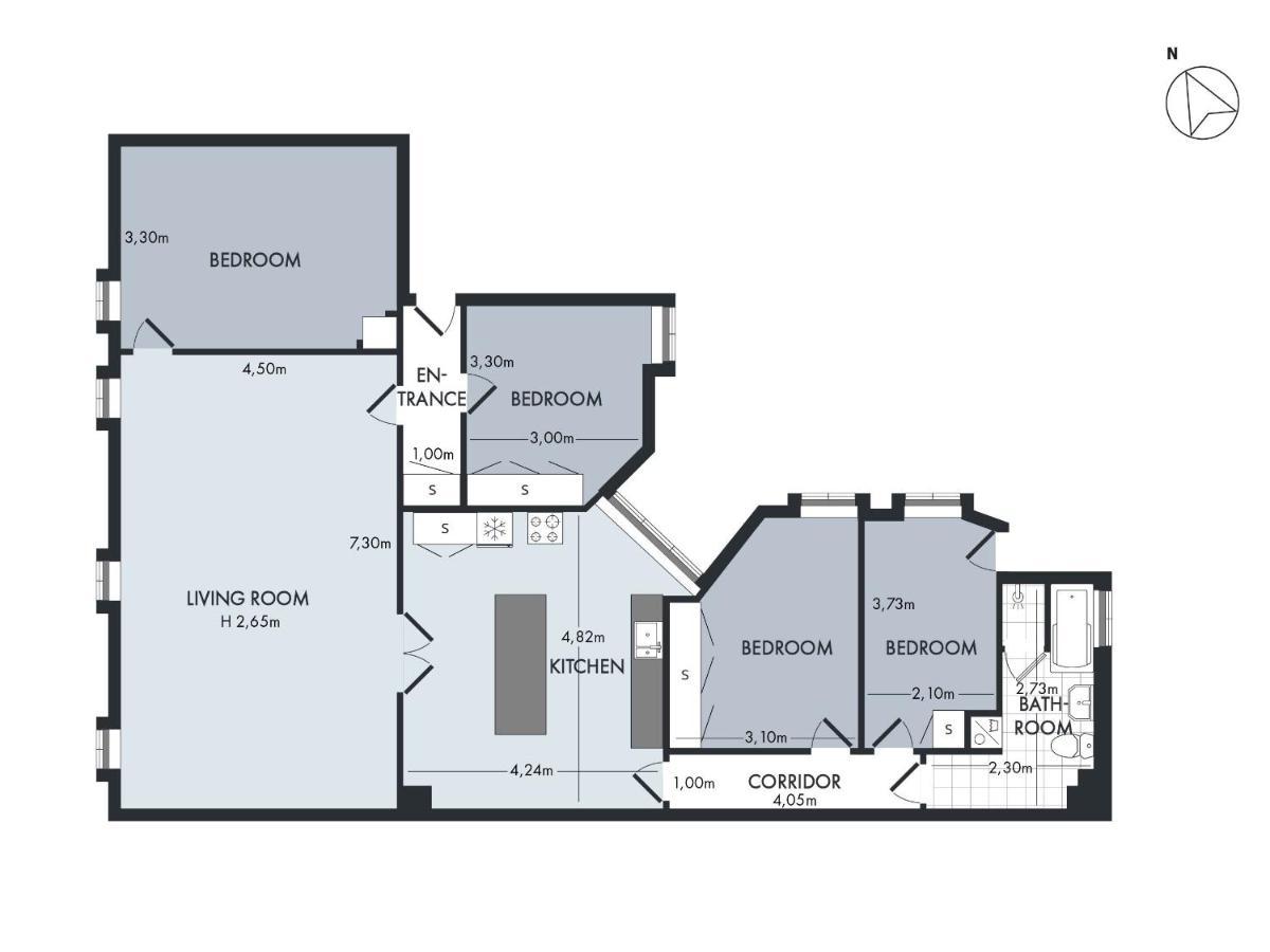 Sanders Stage - Enchanting Four-Bedroom Apartment Near Nyhavn Копенгаген Экстерьер фото